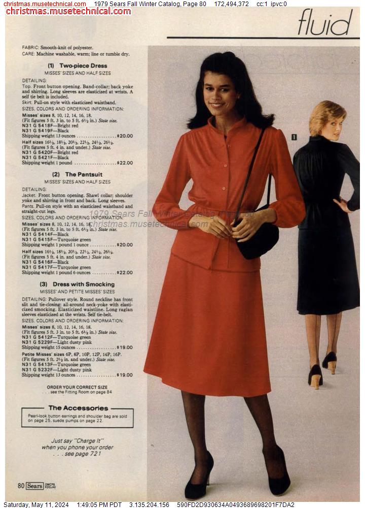 1979 Sears Fall Winter Catalog, Page 80