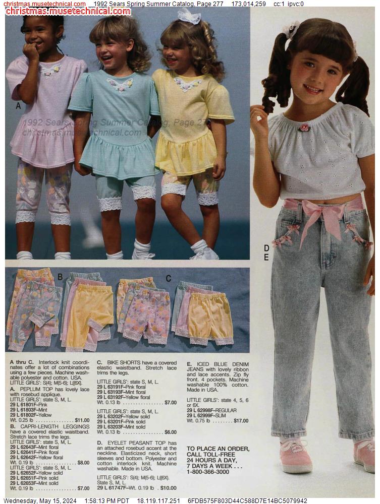 1992 Sears Spring Summer Catalog, Page 277