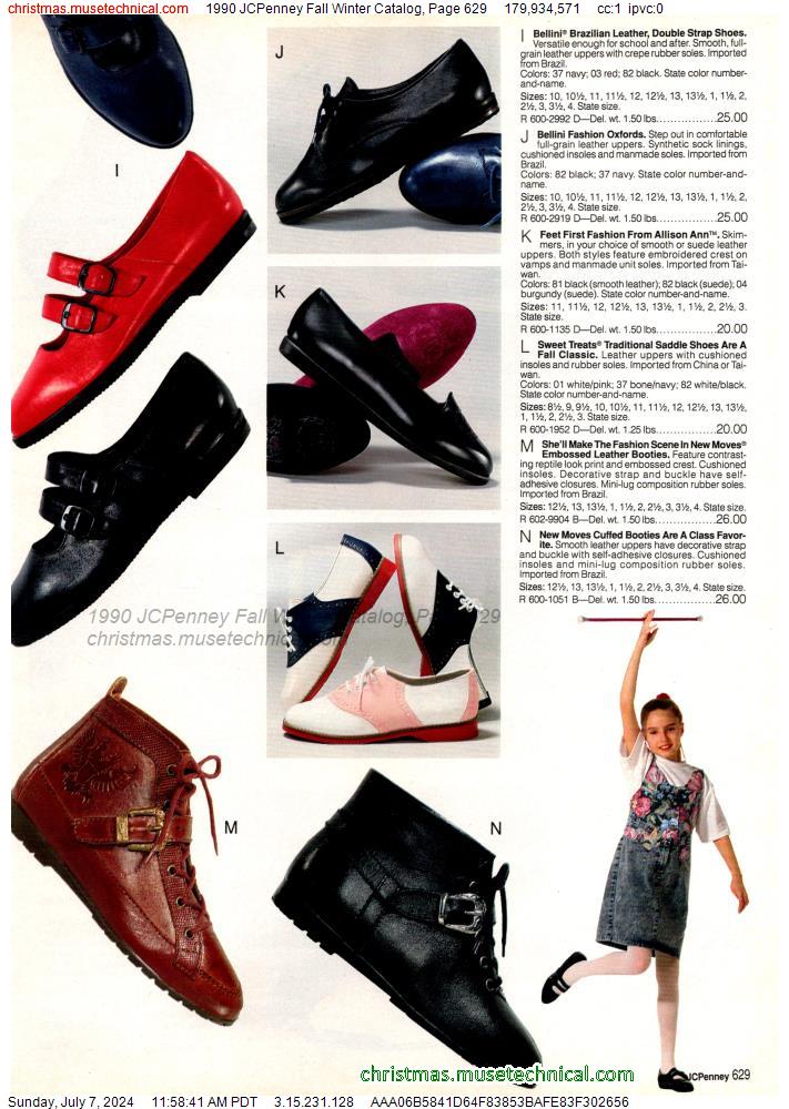 1990 JCPenney Fall Winter Catalog, Page 629