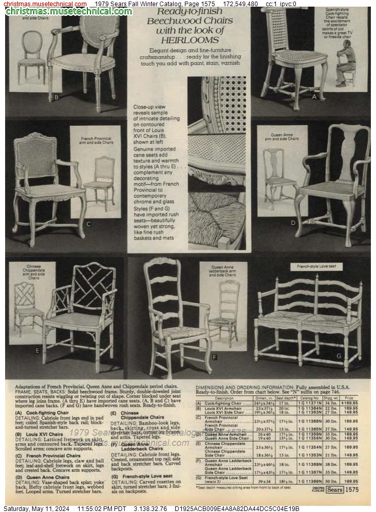 1979 Sears Fall Winter Catalog, Page 1575