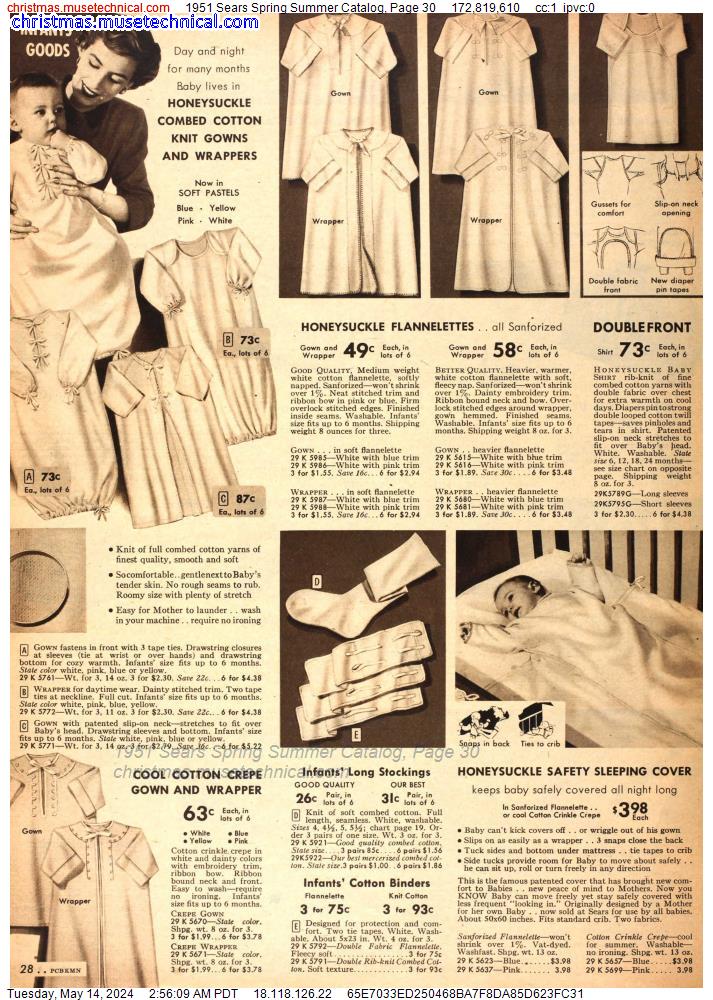 1951 Sears Spring Summer Catalog, Page 30