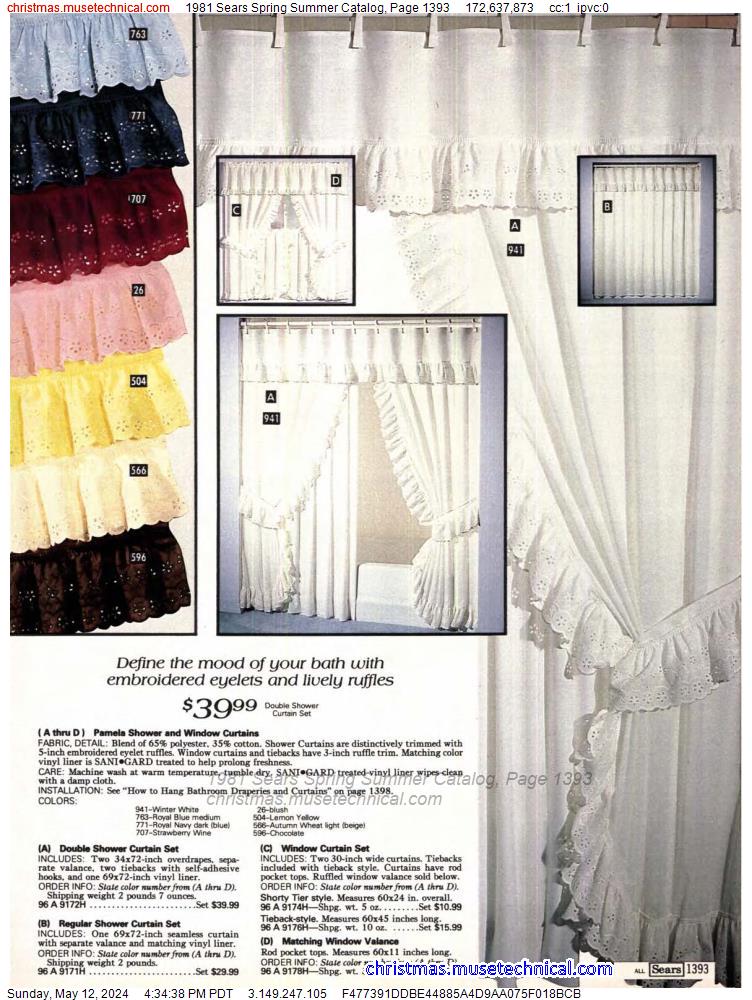 1981 Sears Spring Summer Catalog, Page 1393