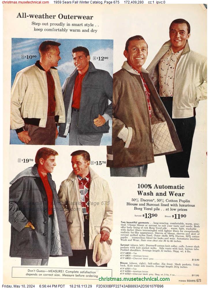 1959 Sears Fall Winter Catalog, Page 675