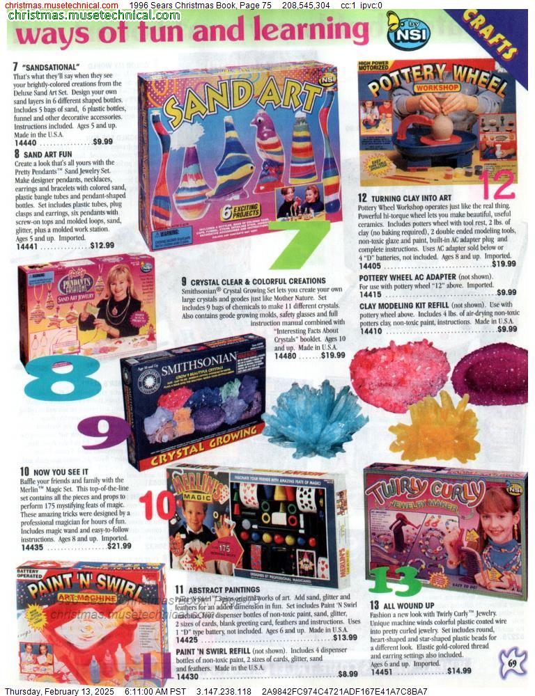 1996 Sears Christmas Book, Page 75