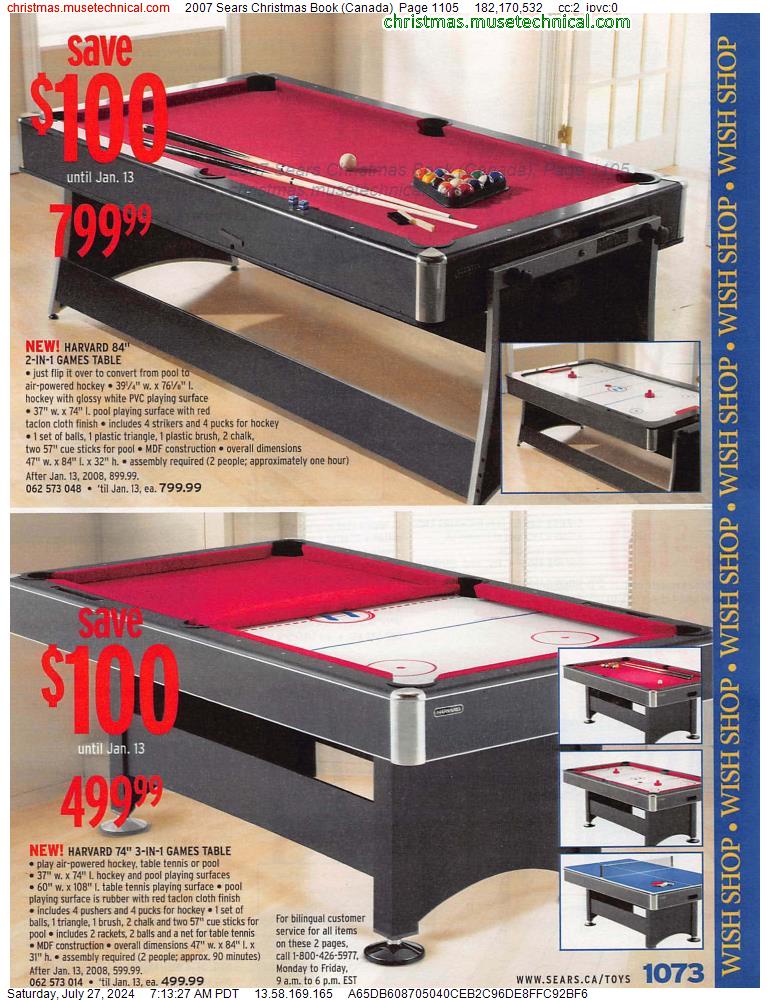 2007 Sears Christmas Book (Canada), Page 1105