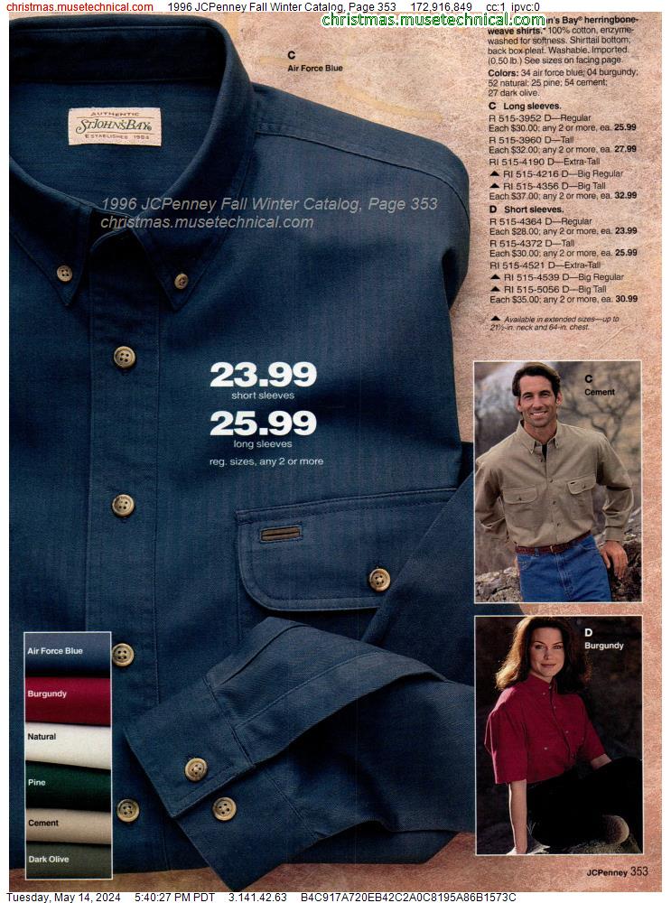 1996 JCPenney Fall Winter Catalog, Page 353