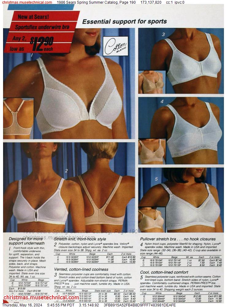 1986 Sears Spring Summer Catalog, Page 190