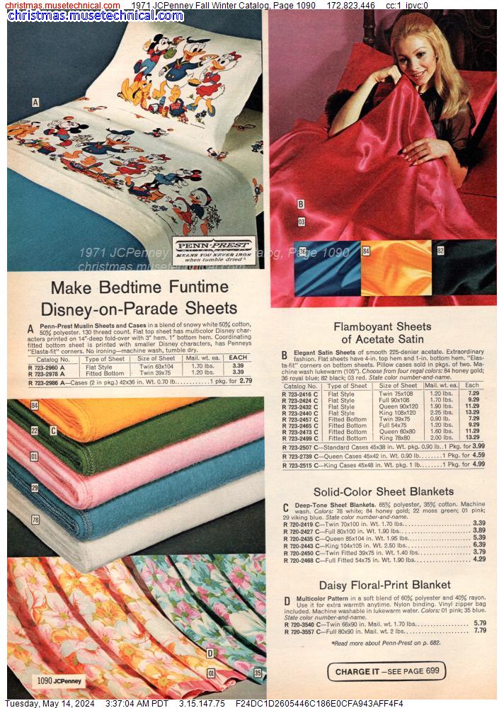 1971 JCPenney Fall Winter Catalog, Page 1090