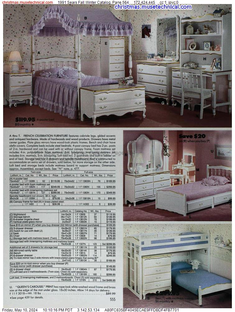 1991 Sears Fall Winter Catalog, Page 564