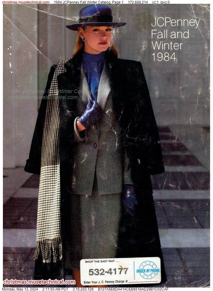1984 JCPenney Fall Winter Catalog, Page 1