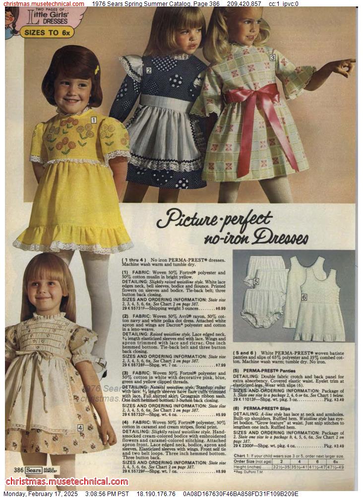 1976 Sears Spring Summer Catalog, Page 386