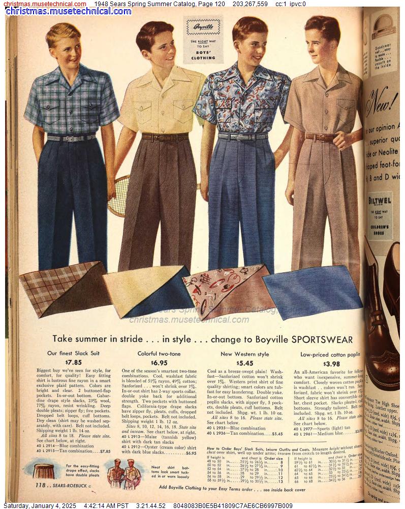 1948 Sears Spring Summer Catalog, Page 120