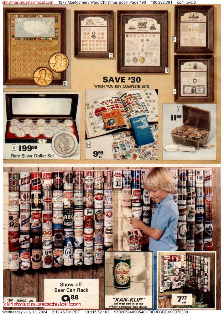 1977 Montgomery Ward Christmas Book, Page 190