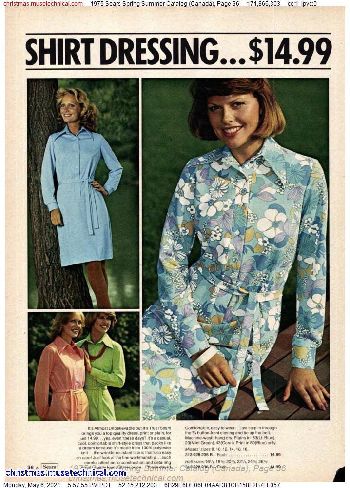 1975 Sears Spring Summer Catalog (Canada), Page 36