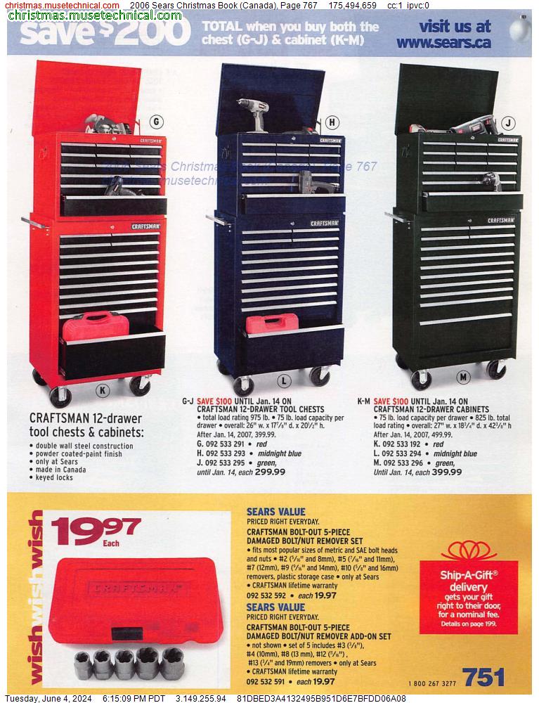 2006 Sears Christmas Book (Canada), Page 767