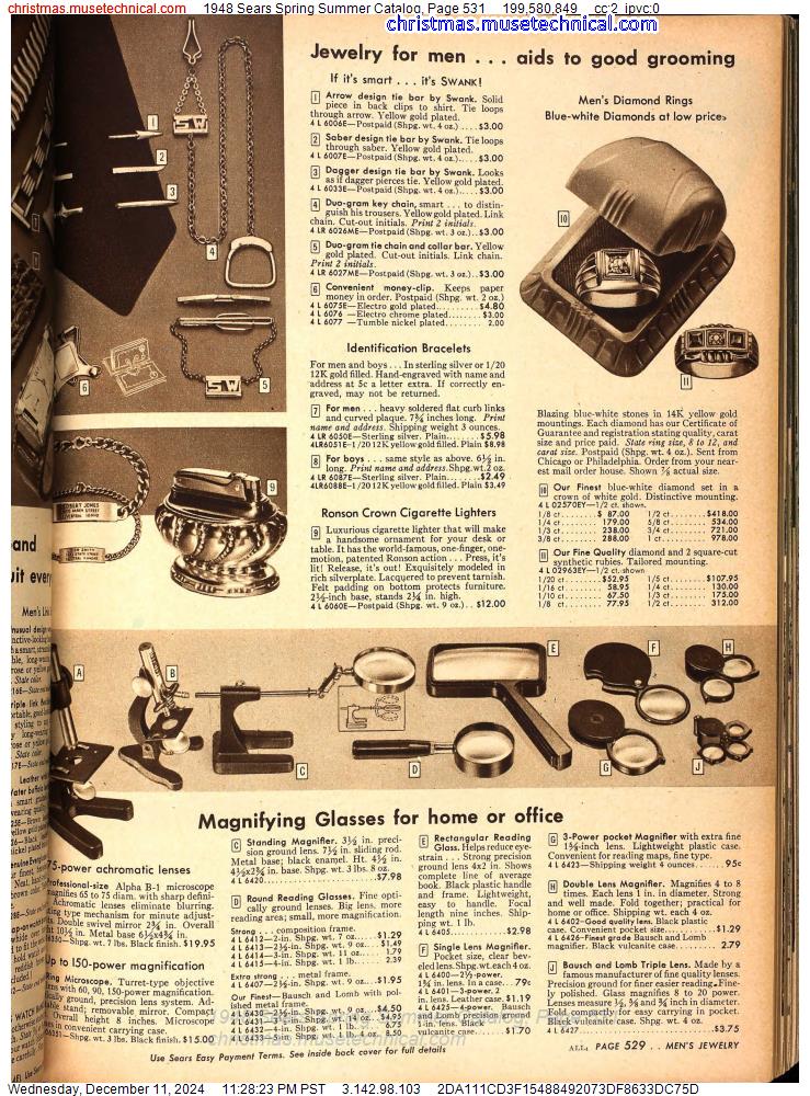 1948 Sears Spring Summer Catalog, Page 531