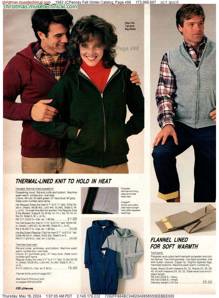 1983 JCPenney Fall Winter Catalog, Page 498