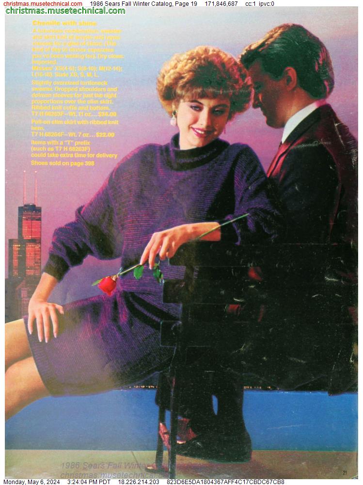 1986 Sears Fall Winter Catalog, Page 19