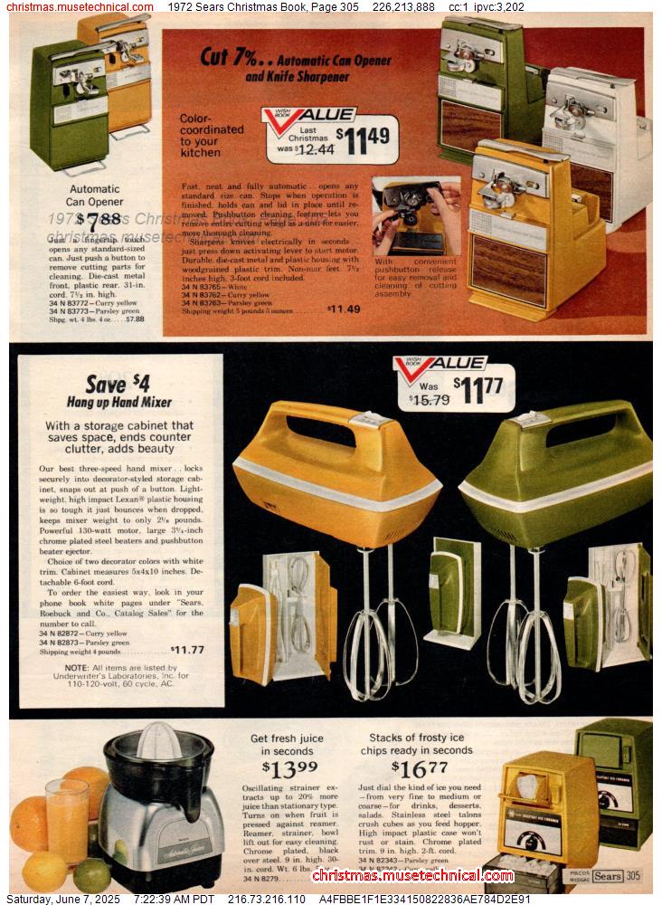 1972 Sears Christmas Book, Page 305