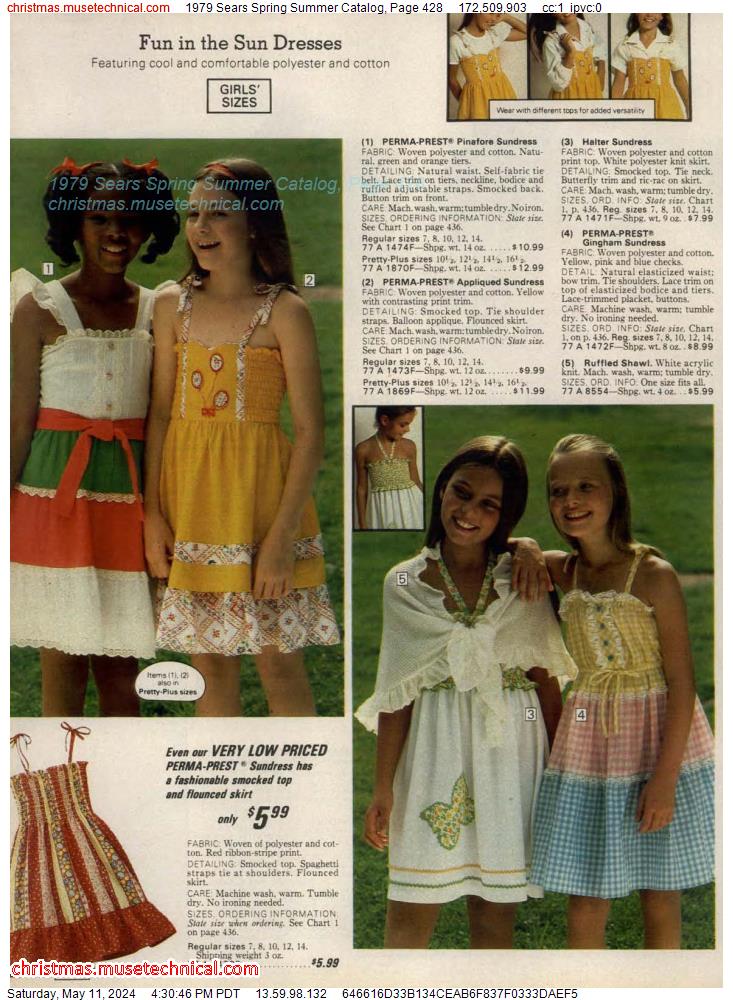 1979 Sears Spring Summer Catalog, Page 428