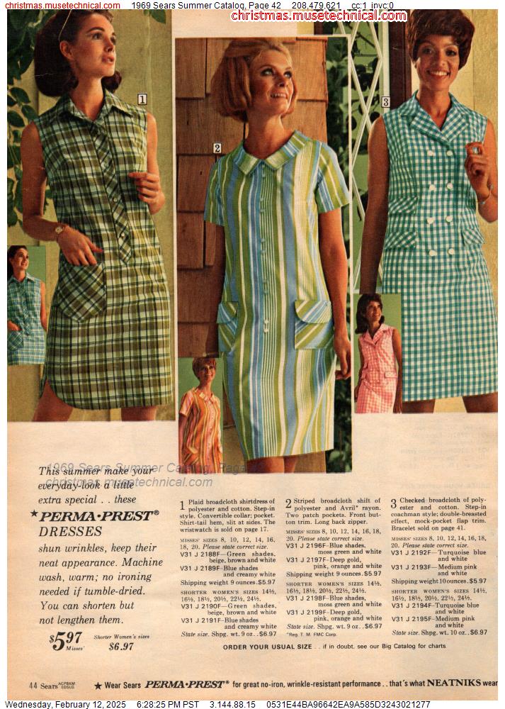 1969 Sears Summer Catalog, Page 42