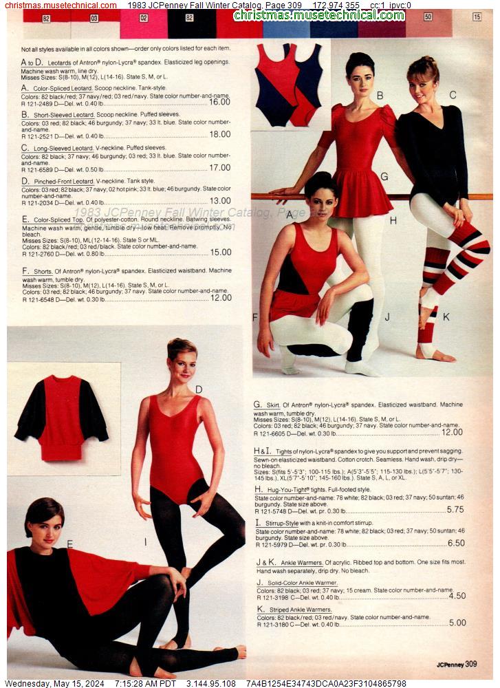 1983 JCPenney Fall Winter Catalog, Page 309