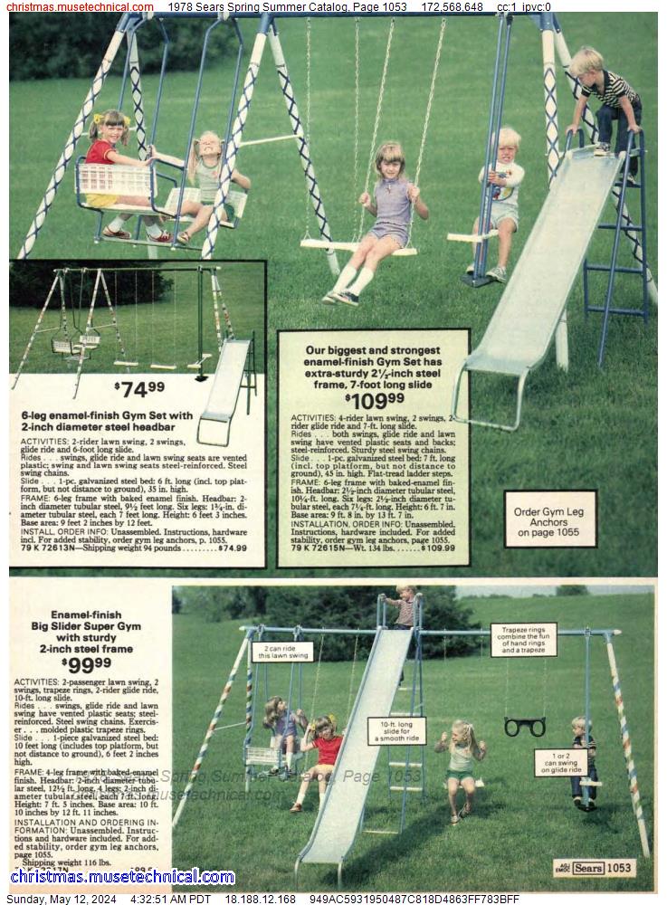 1978 Sears Spring Summer Catalog, Page 1053