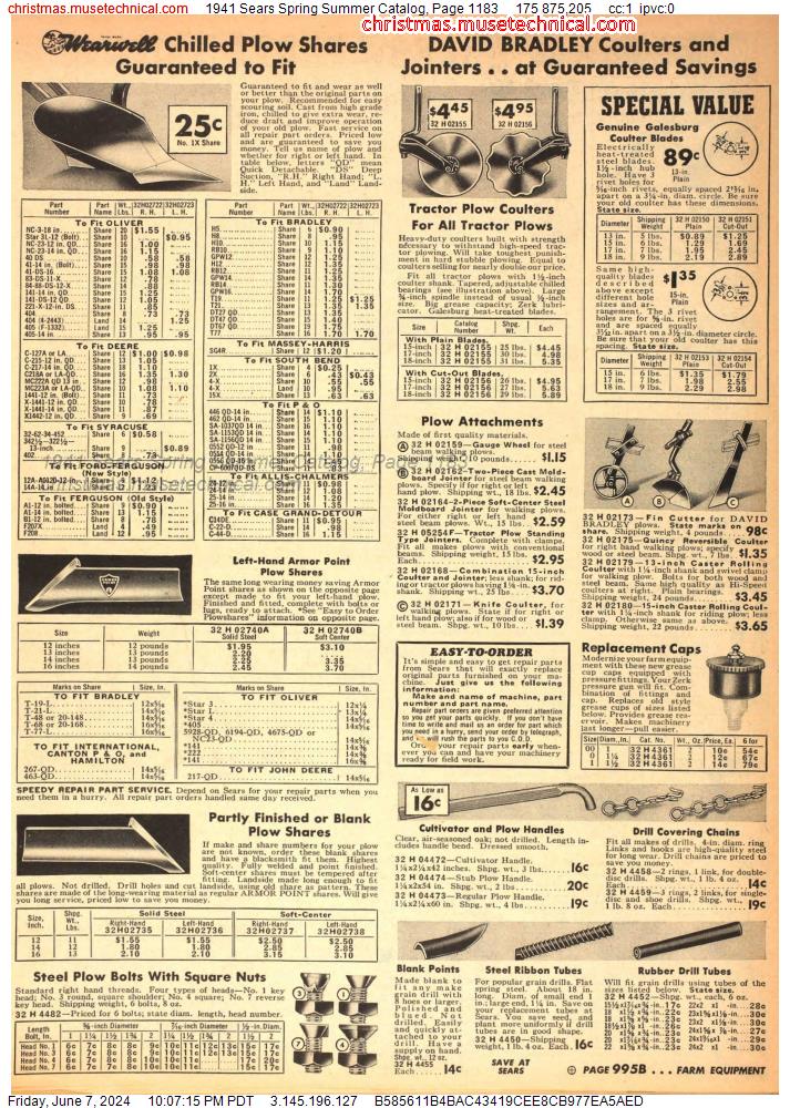 1941 Sears Spring Summer Catalog, Page 1183
