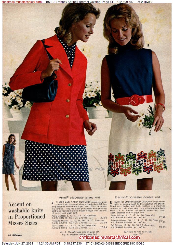 1972 JCPenney Spring Summer Catalog, Page 44