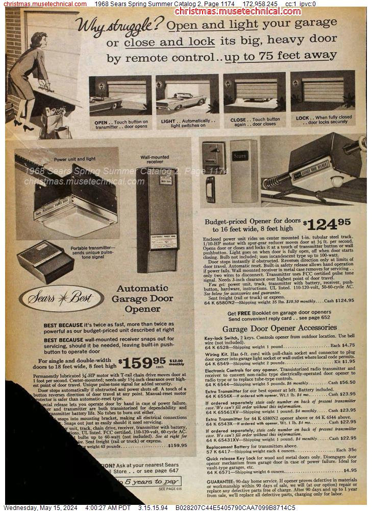 1968 Sears Spring Summer Catalog 2, Page 1174