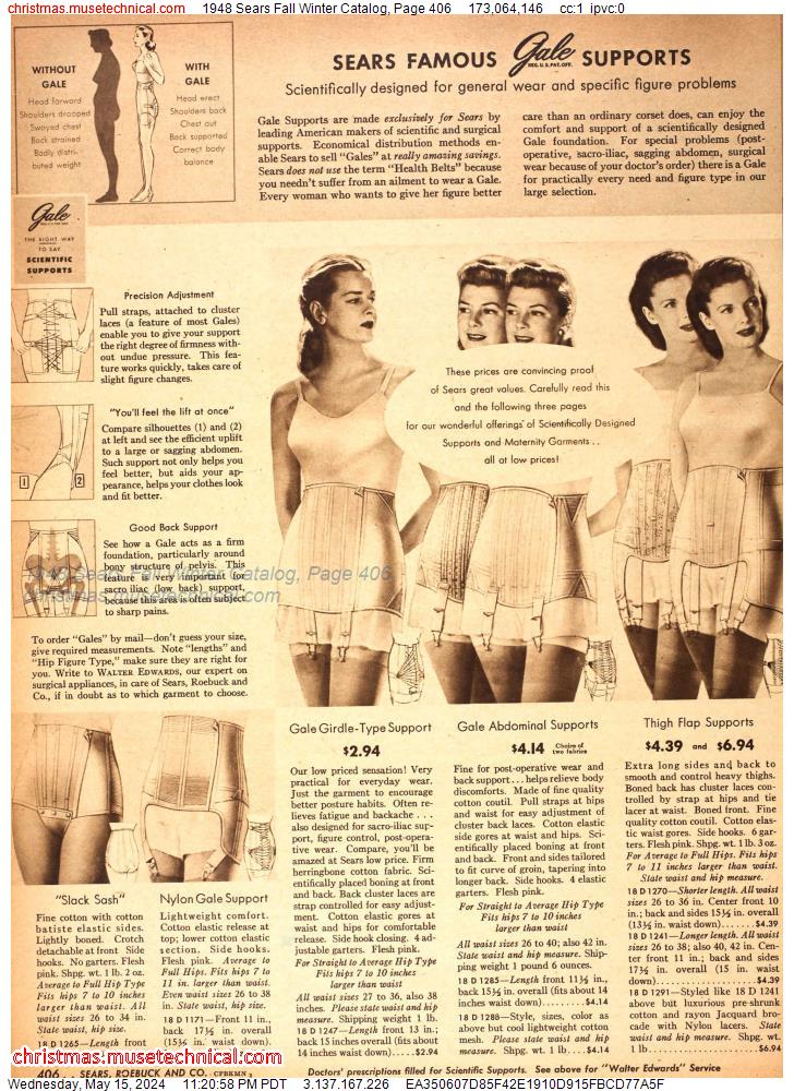 1948 Sears Fall Winter Catalog, Page 406