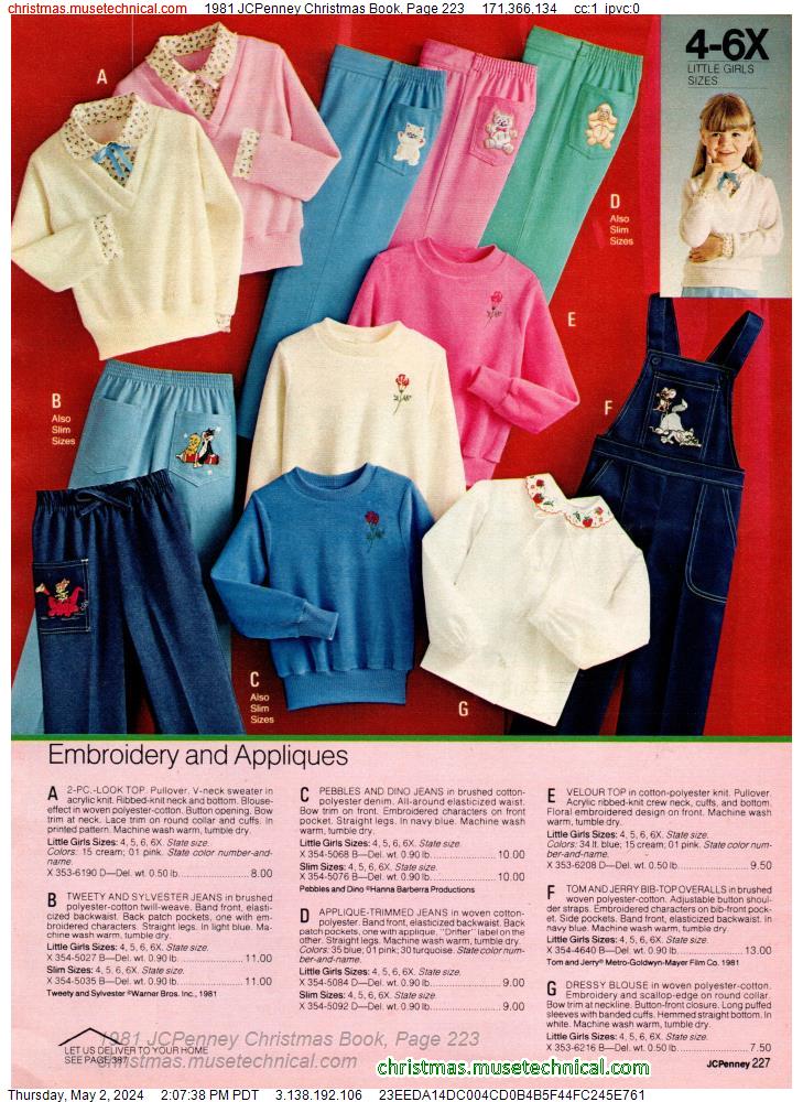 1981 JCPenney Christmas Book, Page 223