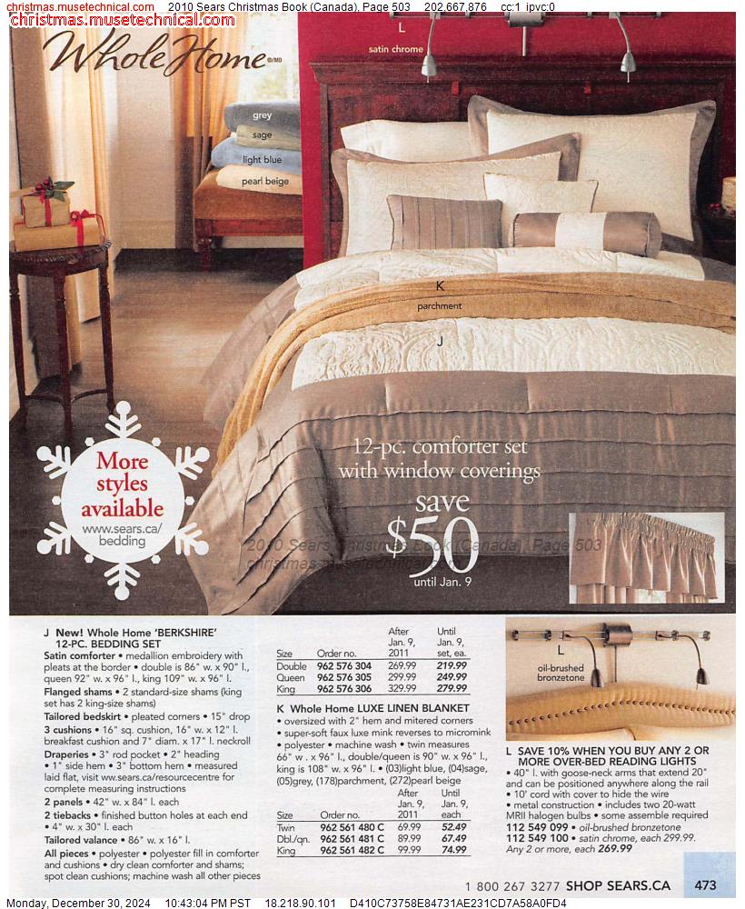 2010 Sears Christmas Book (Canada), Page 503