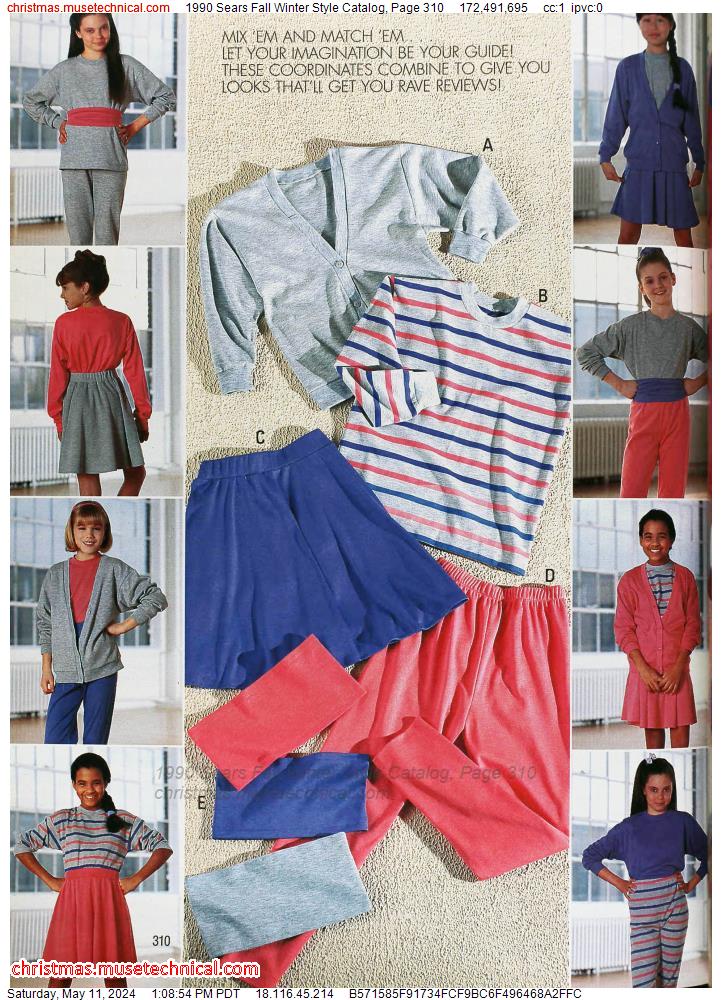 1990 Sears Fall Winter Style Catalog, Page 310