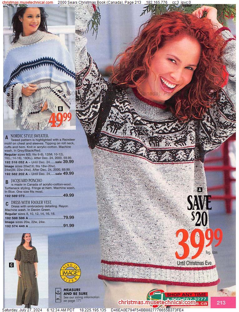 2000 Sears Christmas Book (Canada), Page 213