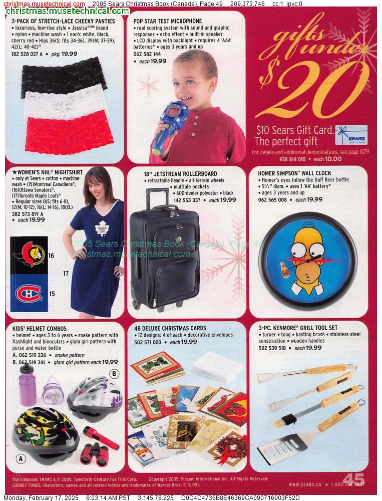 2005 Sears Christmas Book (Canada), Page 49