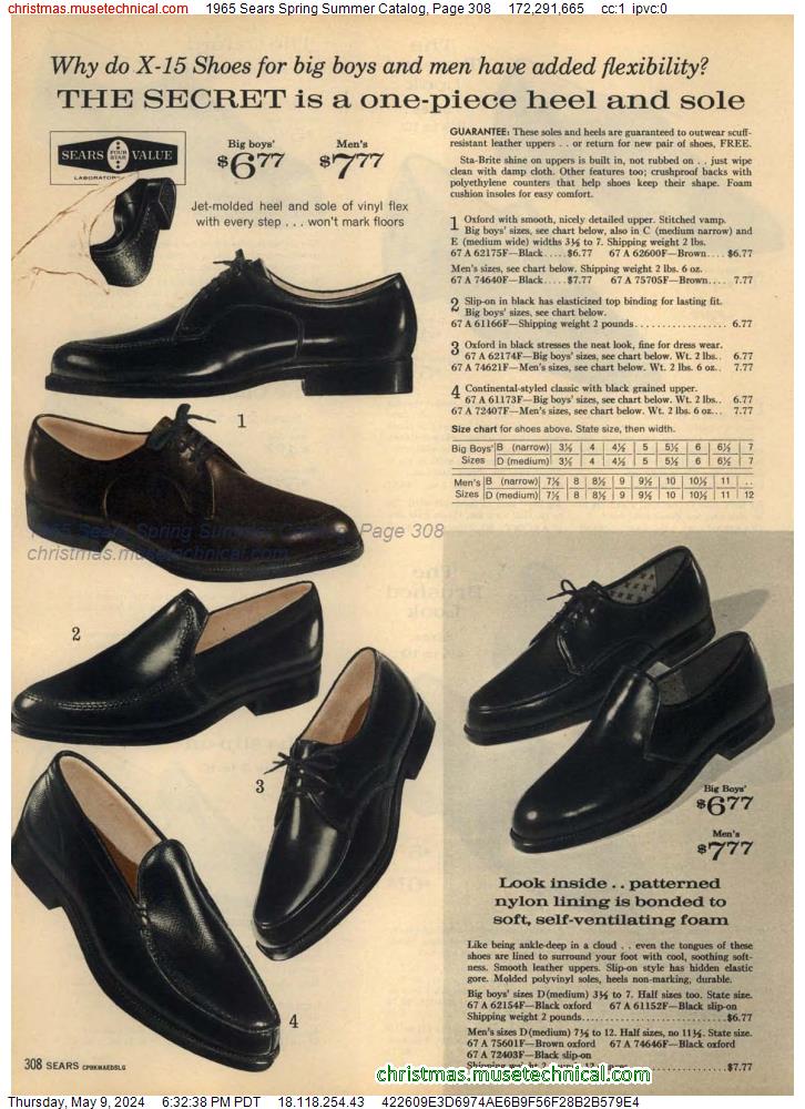 1965 Sears Spring Summer Catalog, Page 308