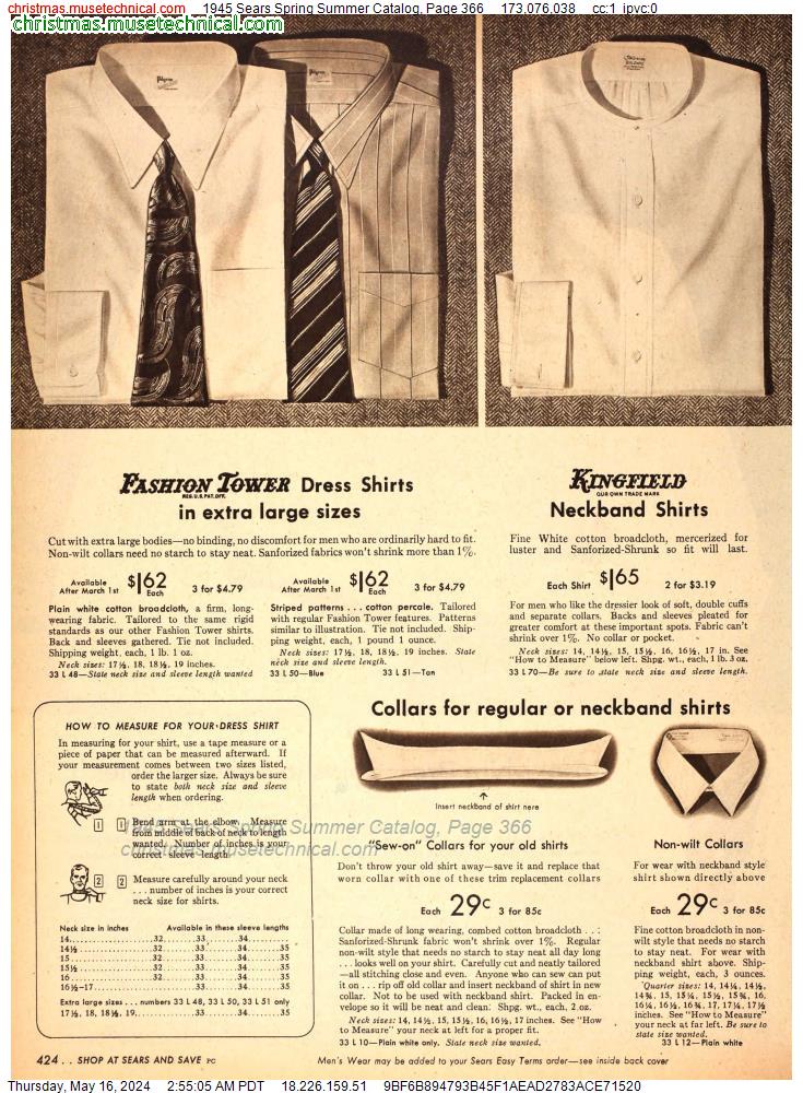 1945 Sears Spring Summer Catalog, Page 366