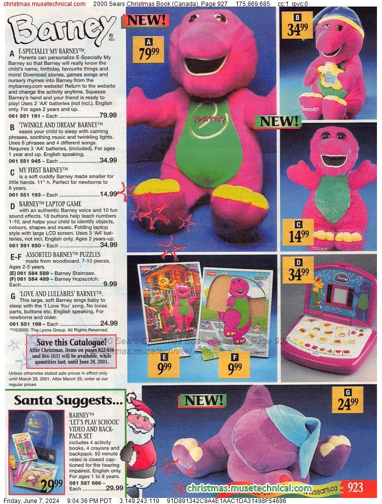2000 Sears Christmas Book (Canada), Page 927