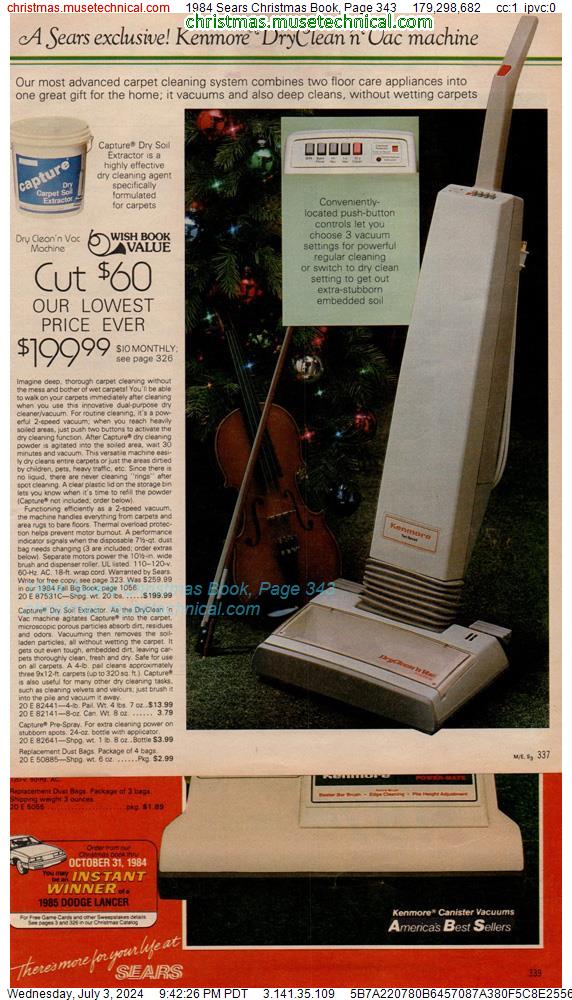1984 Sears Christmas Book, Page 343