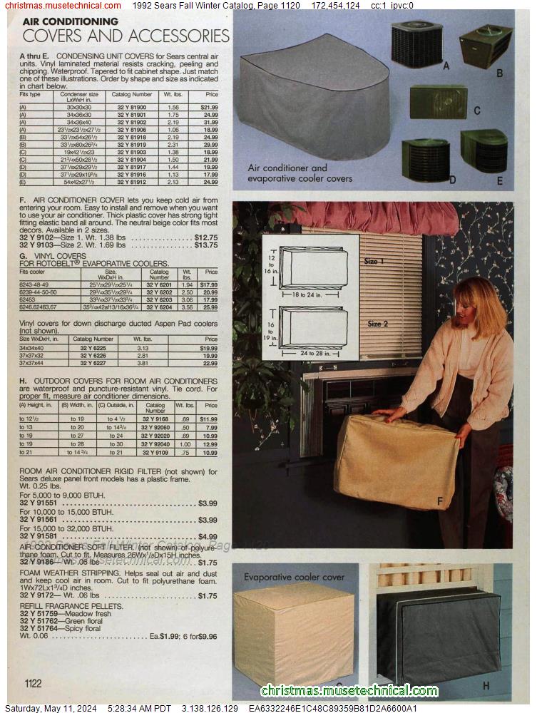 1992 Sears Fall Winter Catalog, Page 1120