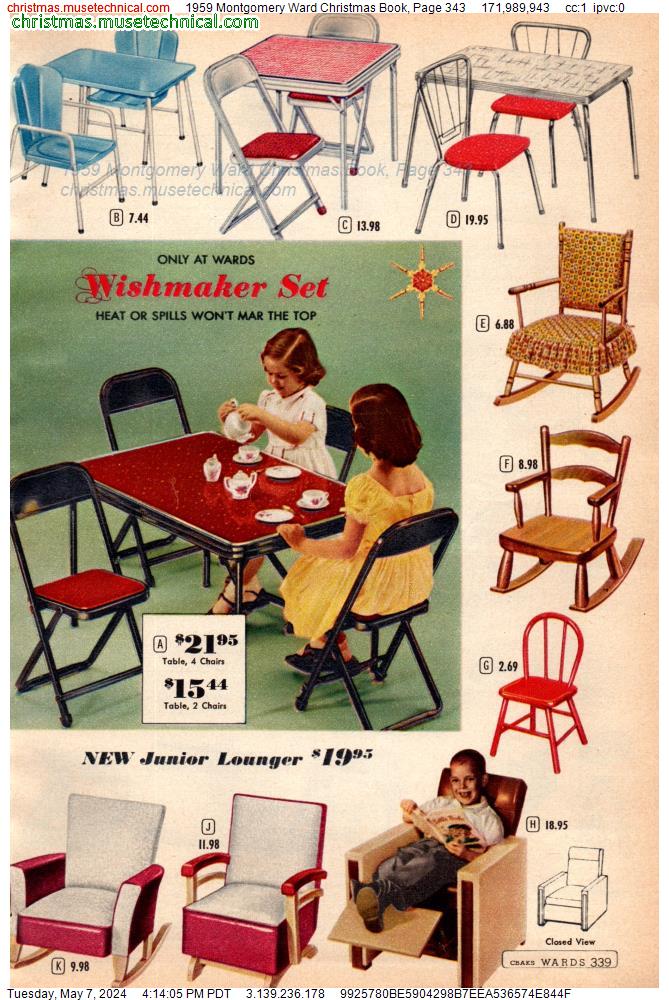 1959 Montgomery Ward Christmas Book, Page 343