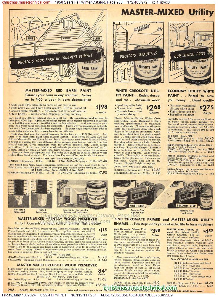 1950 Sears Fall Winter Catalog, Page 983