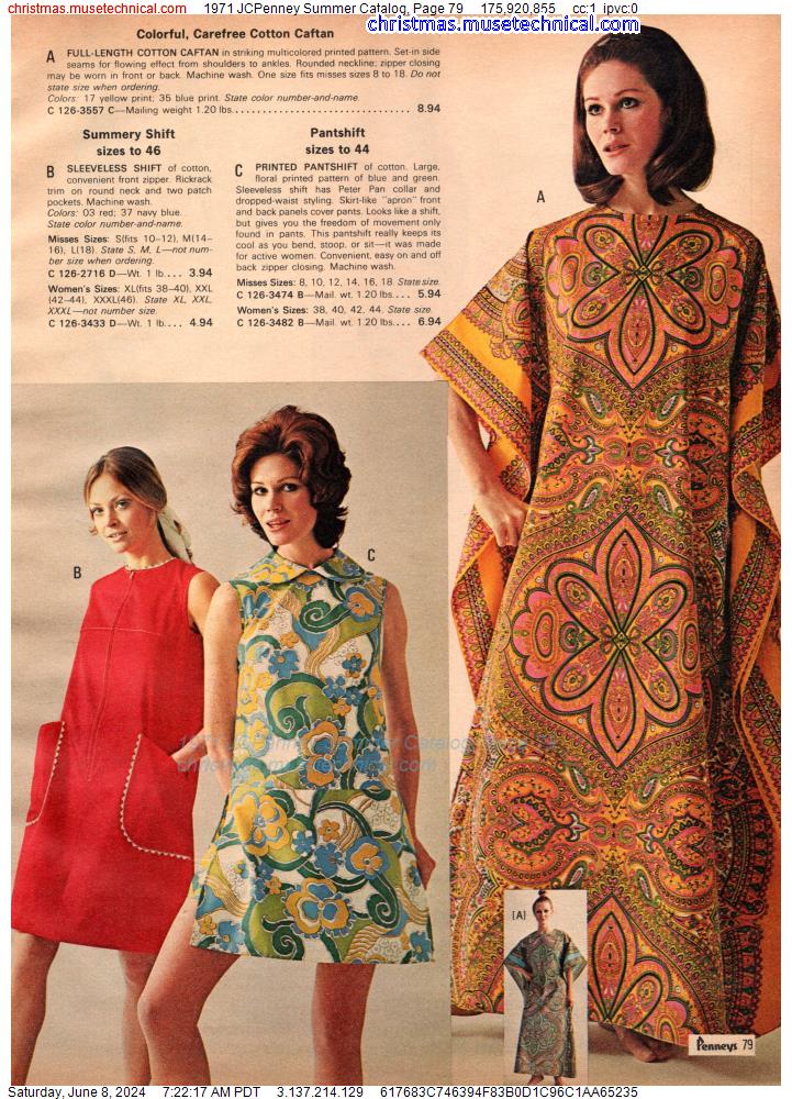 1971 JCPenney Summer Catalog, Page 79