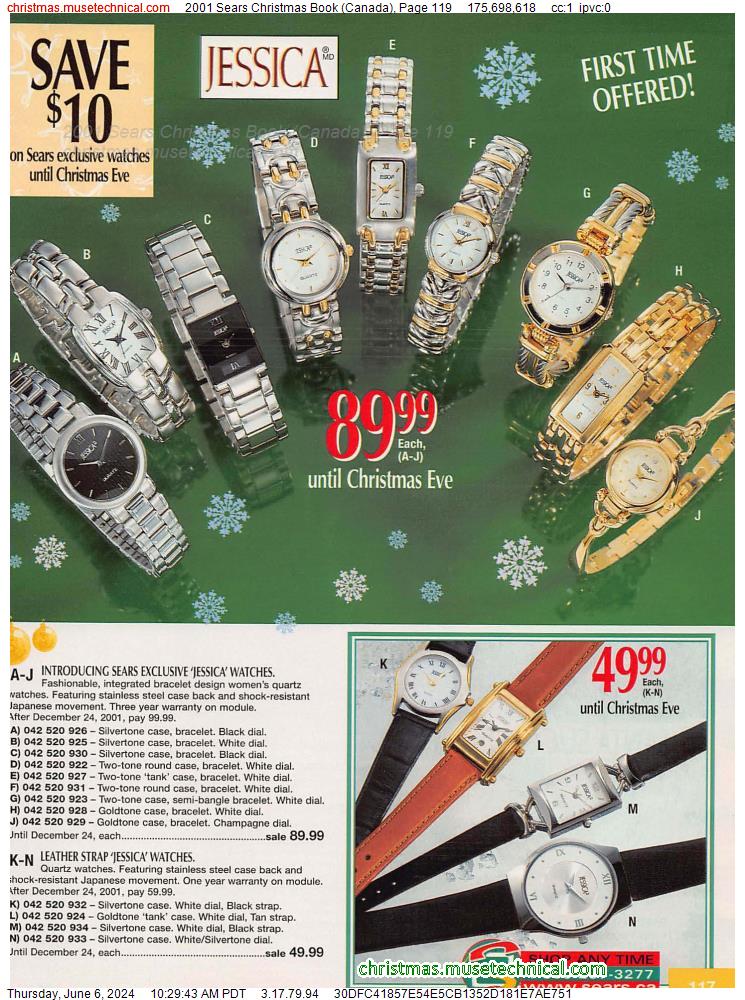 2001 Sears Christmas Book (Canada), Page 119