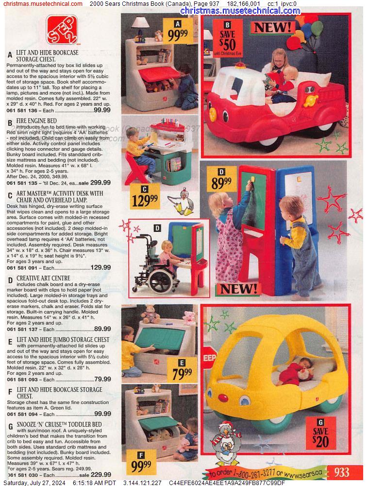 2000 Sears Christmas Book (Canada), Page 937
