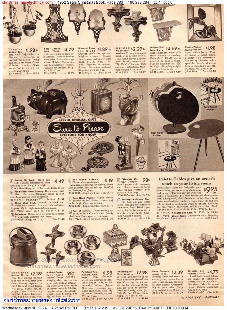 1952 Sears Christmas Book, Page 383