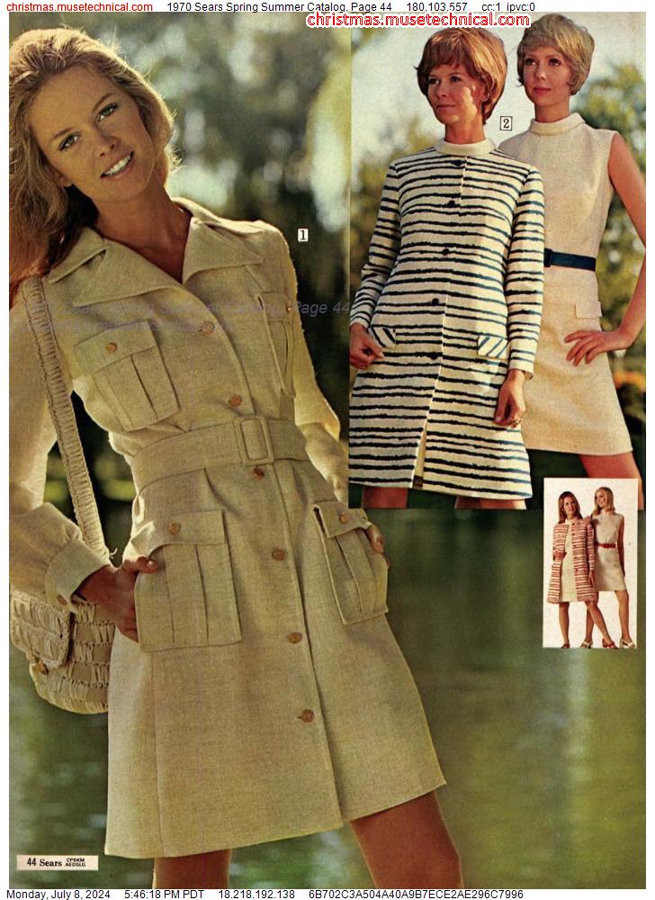 1970 Sears Spring Summer Catalog, Page 44