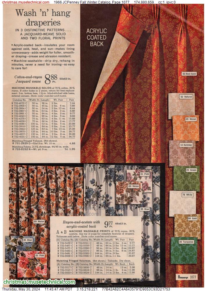 1966 JCPenney Fall Winter Catalog, Page 1077