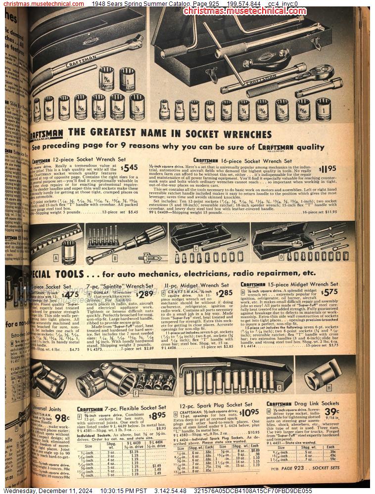 1948 Sears Spring Summer Catalog, Page 925